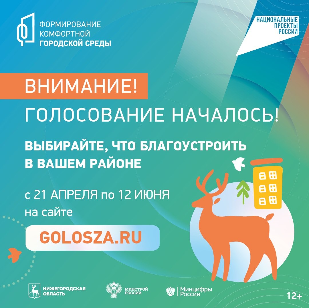 Дан старт голосованию за объекты благоустройства в рамках федерального проекта «Формирование комфортной городской среды»