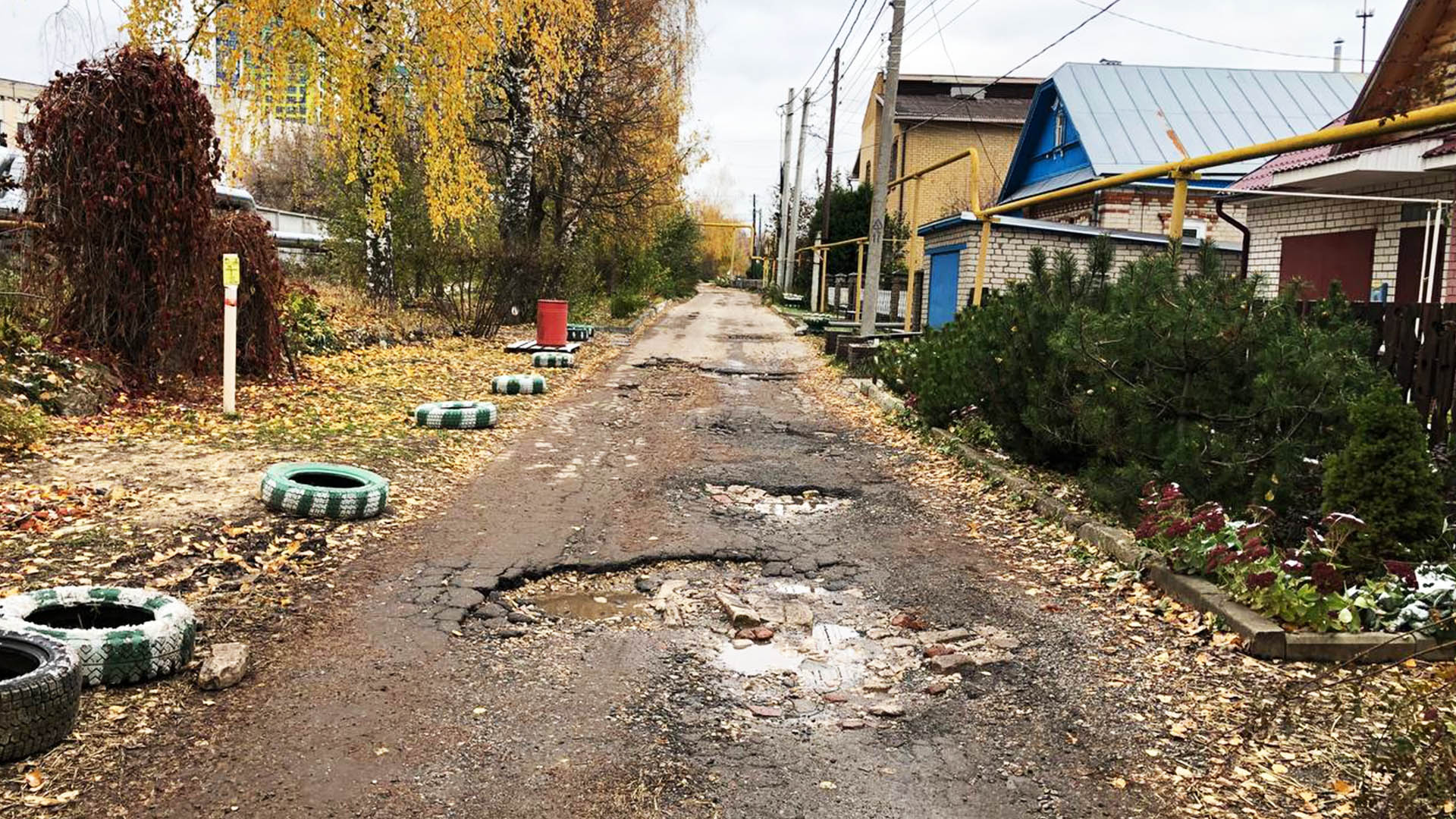 Ремонт дороги деревня Новая, д.64а, д.35б - д.119, д.103 - д.129, г.Н.Новгород