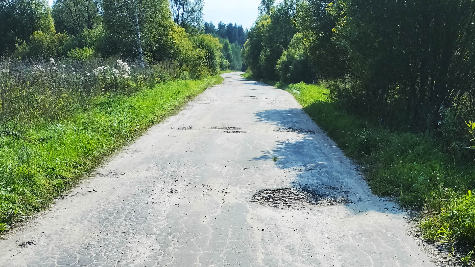 Ремонт дороги до д.Большая Погорелка