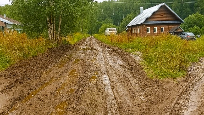 Ремонт дороги д.Долгово